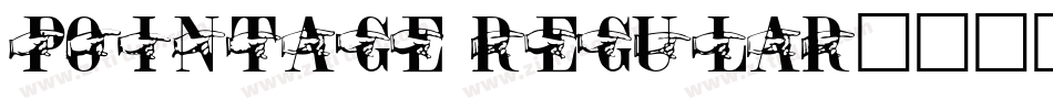 Pointage Regular字体转换